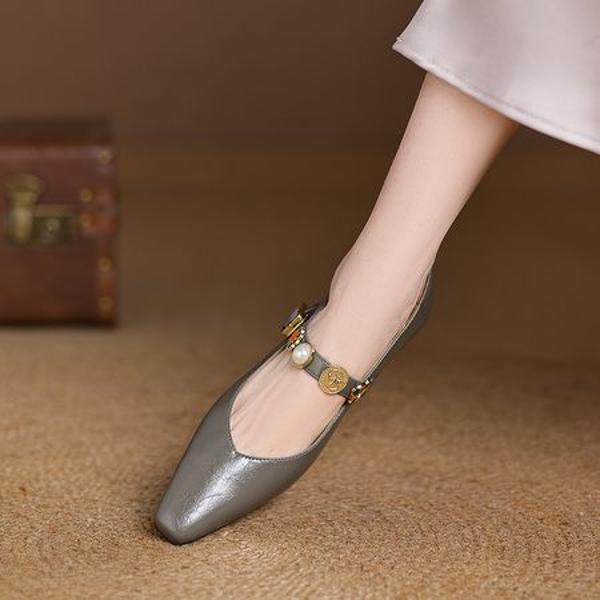 Handcrafted Luxury Leather Women's Shoes - Elegant Quality Craftsmanship(Easn20182356)