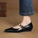 Handcrafted Luxury Leather Women's Shoes - Elegant Quality Craftsmanship(Easn20182356)