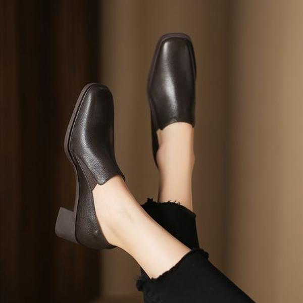 Handcrafted Genuine Leather Women's Shoes: Elegant Luxury with Exquisite Craftsmanship(Easn20182381)