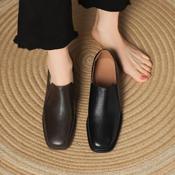 Handcrafted Genuine Leather Women's Shoes: Elegant Luxury with Exquisite Craftsmanship(Easn20182381)