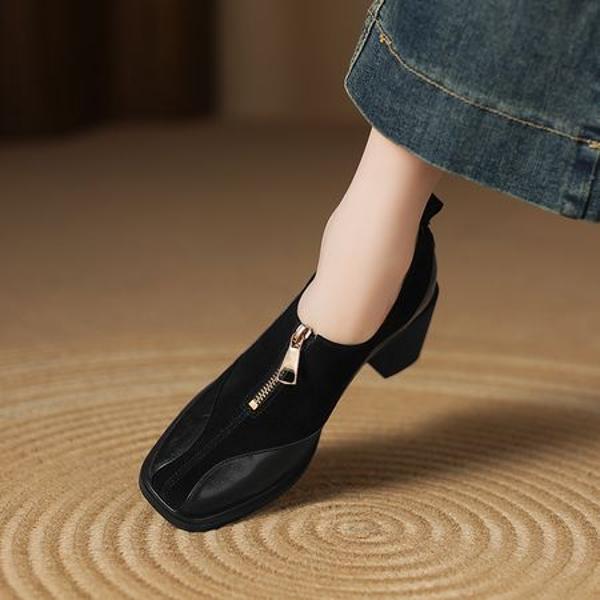 Elegant Handmade Leather Women's Shoes: Exquisite Craftsmanship and Luxurious Quality(Easn20182363)