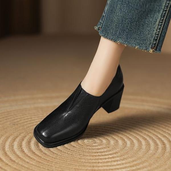 Handcrafted Luxury Leather Shoes for Elegant Women(Easn20182383)