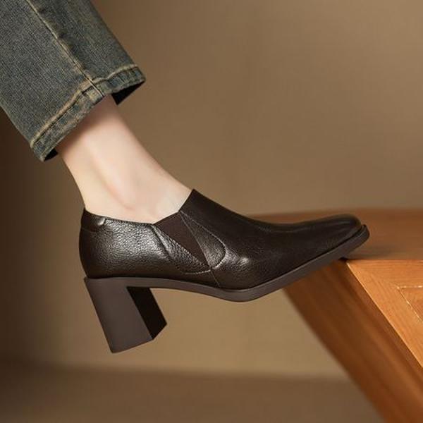 Handcrafted Genuine Leather Women’s Shoes: Timeless Elegance and Luxury(Easn20182385)