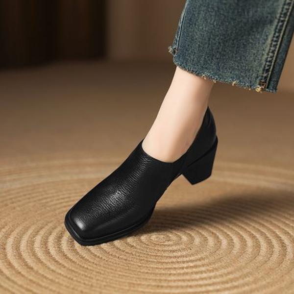 Handcrafted Genuine Leather Women’s Shoes: Timeless Elegance and Luxury(Easn20182385)