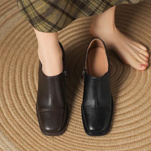 Handcrafted Luxury Leather Women’s Shoes for Elegant Style(Easn20182366)