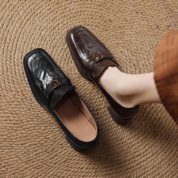 Handcrafted Luxury Leather Women's Shoes: Elegant Artistry & Quality(Easn20182502)