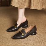 Exquisite Handcrafted Leather Women's Shoes: Luxury & Elegance(Easn20182388)