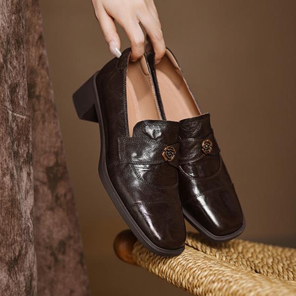 Exquisite Handcrafted Leather Women’s Shoes: Luxury Meets Elegance(Easn20182501)