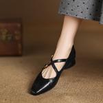 Elegant Handmade Leather Women's Shoes: Exquisite Craftsmanship & Luxury(Easn20182370)