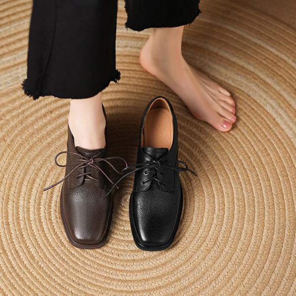 Exquisite Handmade Genuine Leather Women's Shoes: Luxury Craftsmanship & Elegance(Easn20182386)