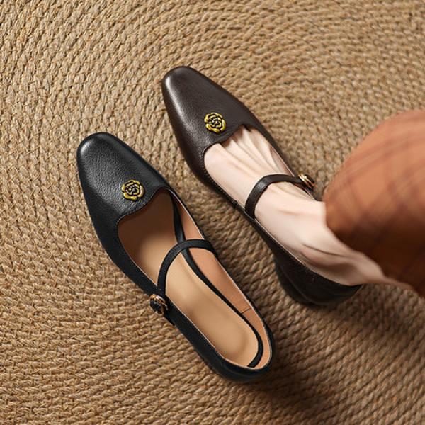Elegantly Crafted Luxury Genuine Leather Handmade Women's Shoes(Easn20182509)