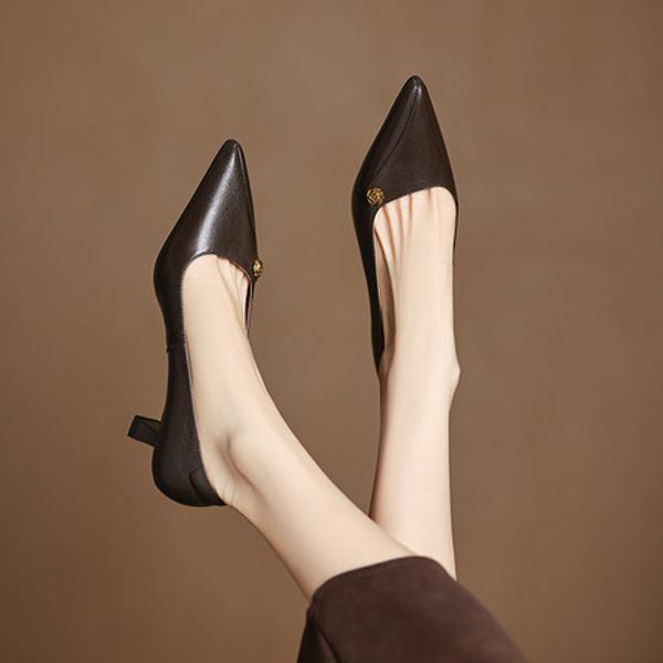 Handcrafted Luxury Genuine Leather Women's Shoes: Elegance in Every Stitch(Easn20182508)