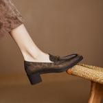 Handcrafted Genuine Leather Women's Shoes: Luxurious Elegance in Every Stitch(Easn20182503)