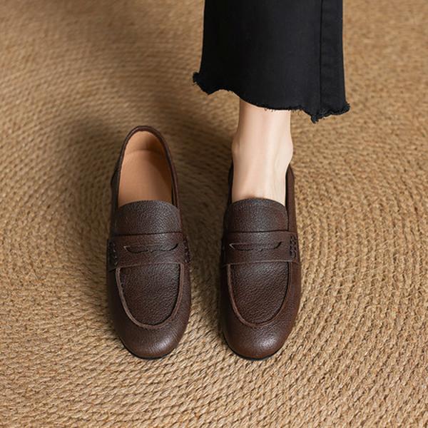 Exquisite Handcrafted Leather Women's Shoes: Elegance Meets Luxury Craftsmanship(Easn20182389)