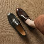 Elegant Handcrafted Leather Women's Shoes: Luxury Craftsmanship & Quality(Easn20182390)