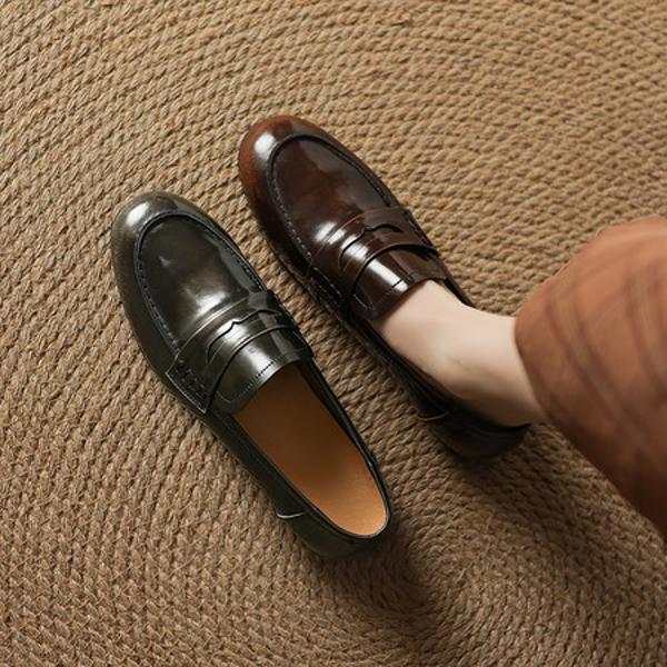 Elegant Handcrafted Leather Women's Shoes: Luxury Craftsmanship & Quality(Easn20182390)