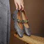 Exquisite Handmade Leather Women's Shoes: Luxury and Elegance(Easn20182517)