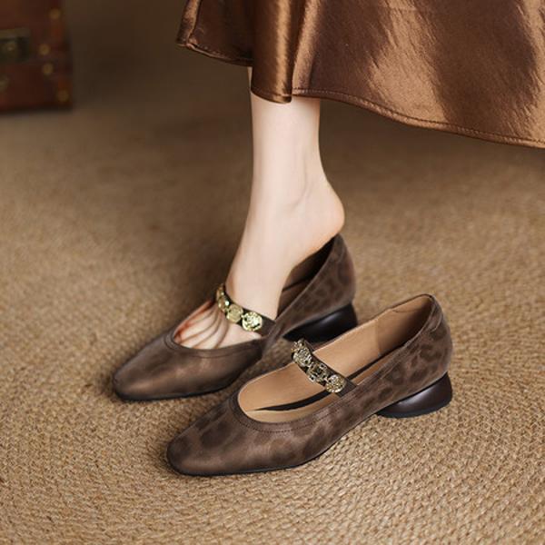 Exquisite Handmade Leather Women's Shoes: Luxury and Elegance(Easn20182517)