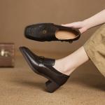 Exquisite Handcrafted Leather Women's Shoes: Elegance Meets Luxury Quality(Easn20182513)