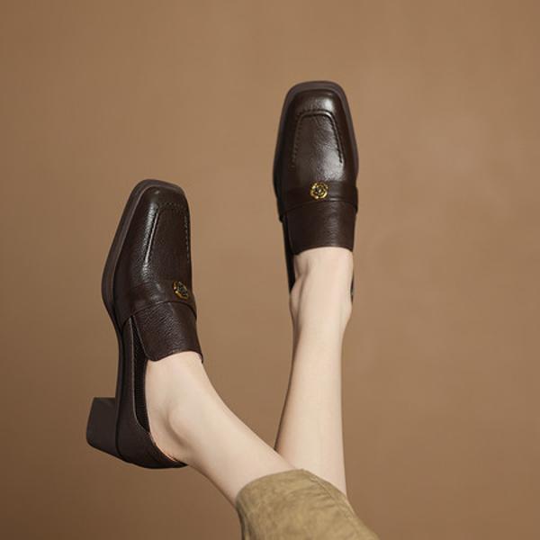 Exquisite Handcrafted Leather Women's Shoes: Elegance Meets Luxury Quality(Easn20182513)