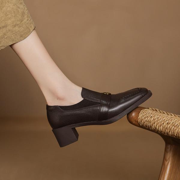 Exquisite Handcrafted Leather Women's Shoes: Elegance Meets Luxury Quality(Easn20182513)