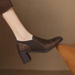 Handcrafted Genuine Leather Women's Shoes - Luxurious Elegance in Every Stitch(Easn20182512)