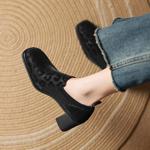 Handcrafted Genuine Leather Women's Shoes - Luxurious Elegance in Every Stitch(Easn20182512)