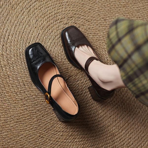 Elegant Handcrafted Genuine Leather Women's Shoes(Easn20182528)