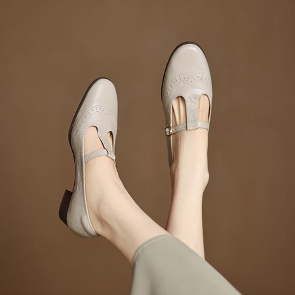 Exquisite Handcrafted Leather Women's Shoes: A Blend of Luxury and Elegance(Easn20182531)