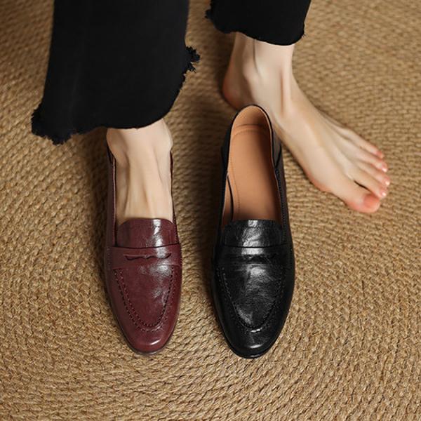 Handcrafted Leather Women's Shoes: Elegance in Every Stitch(Easn20182532)