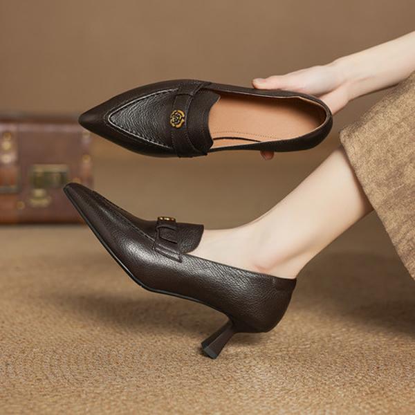 Handcrafted Luxury Leather Women's Shoes - Elegance Redefined(Easn20182533)