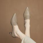 Exquisite Handcrafted Leather Women's Shoes: Luxury, Elegance, Perfection(Easn20182535)