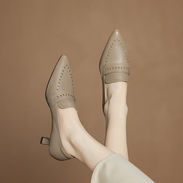 Exquisite Handcrafted Leather Women's Shoes: Luxury, Elegance, Perfection(Easn20182535)