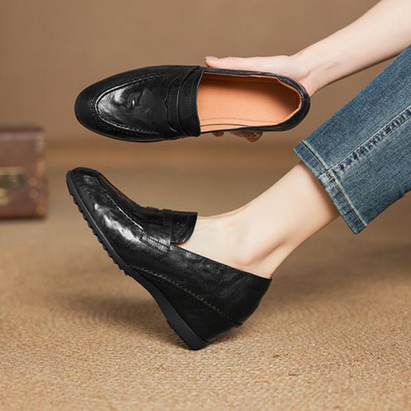 Handcrafted Luxury Leather Women’s Shoes - Elegance Redefined(Easn20182553)