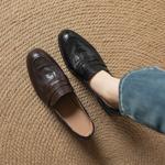 Handcrafted Luxury Leather Women’s Shoes - Elegance Redefined(Easn20182553)