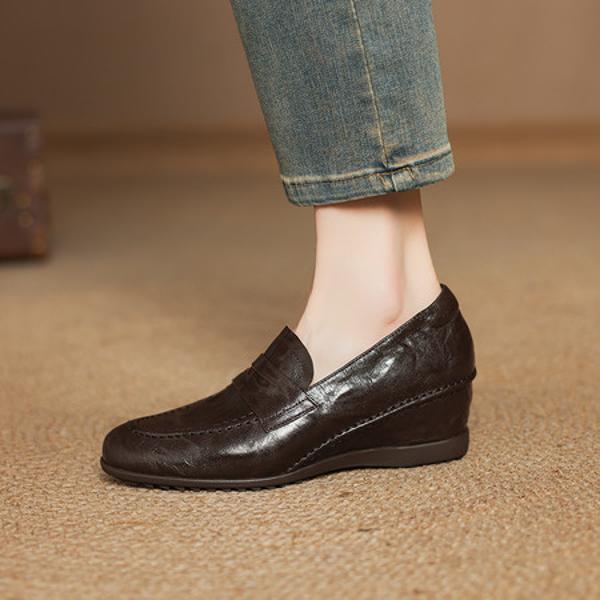 Handcrafted Luxury Leather Women’s Shoes - Elegance Redefined(Easn20182553)