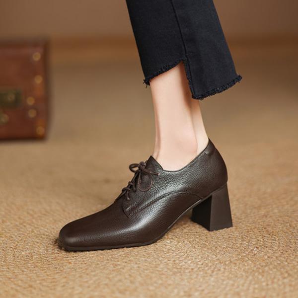 Elegant Handmade Leather Women's Shoes – Luxury Craftsmanship(Easn20182536)