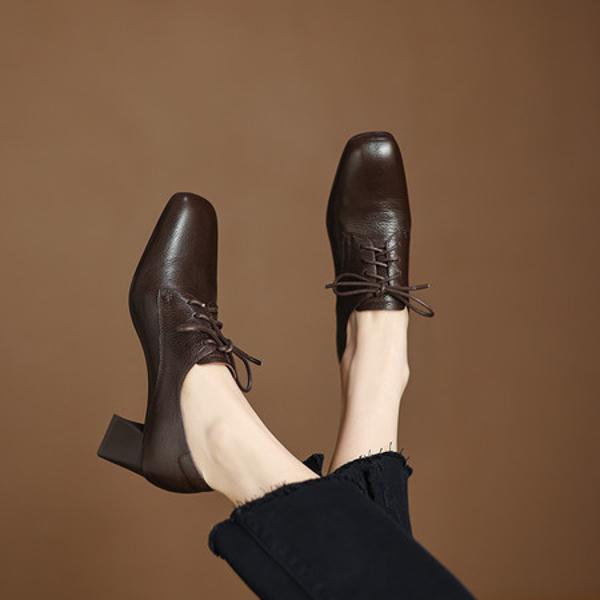 Elegant Handmade Leather Women's Shoes – Luxury Craftsmanship(Easn20182536)