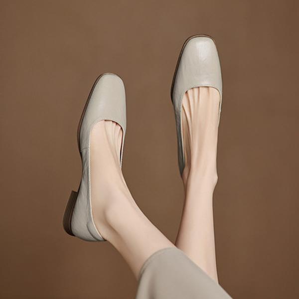 Elegant Luxury Handmade Leather Women's Shoes with Artisan Craftsmanship(Easn20182550)