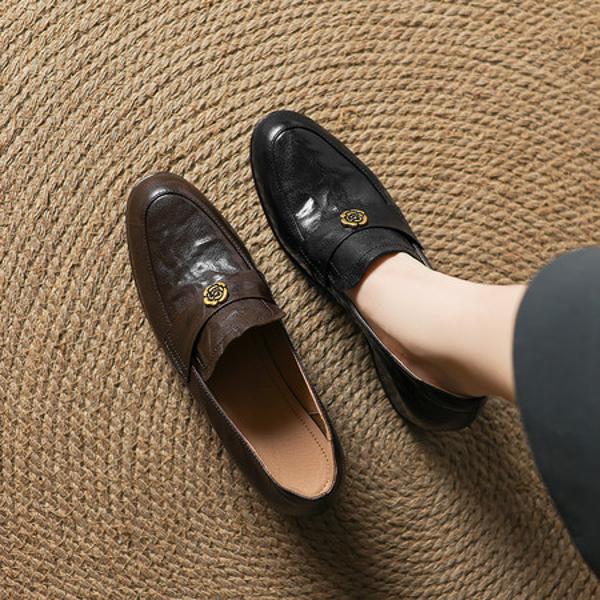 Handcrafted Genuine Leather Women's Shoes - Exquisite Craftsmanship & Elegant Luxury(Easn20182571)