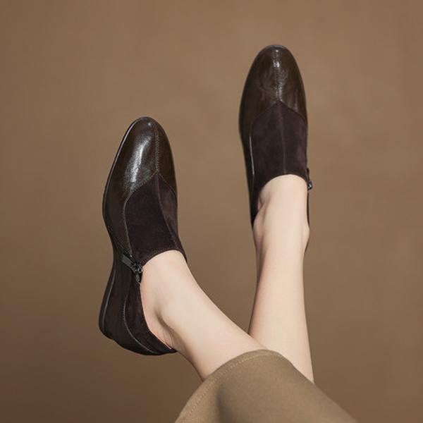 Handcrafted Luxury Genuine Leather Women's Shoes - Elegant Artisan Craftsmanship(Easn20182569)