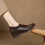 Handcrafted Luxury Genuine Leather Women's Shoes - Elegant Artisan Craftsmanship(Easn20182569)