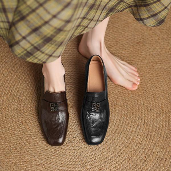 Handcrafted Leather Women's Shoes: Exquisite Quality and Luxurious Elegance(Easn20182537)