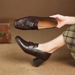 Handcrafted Leather Women's Shoes: Exquisite Quality and Luxurious Elegance(Easn20182537)