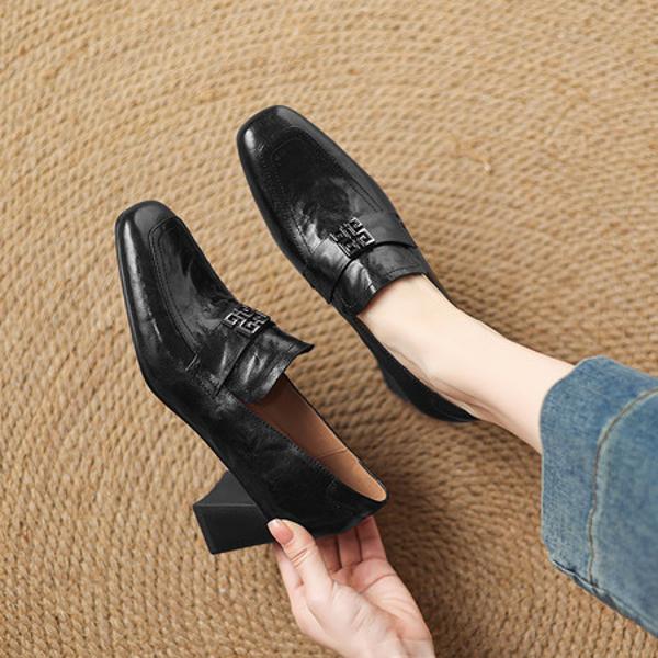 Handcrafted Leather Women's Shoes: Exquisite Quality and Luxurious Elegance(Easn20182537)