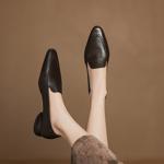 Handcrafted Luxury Leather Women’s Shoes: Elegant Quality(Easn20182538)