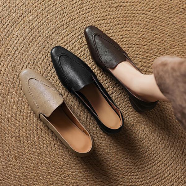 Handcrafted Luxury Leather Women’s Shoes: Elegant Quality(Easn20182538)