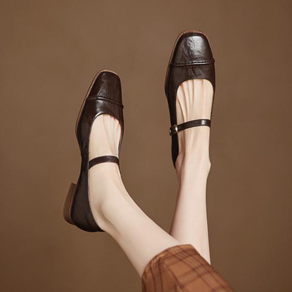 Handcrafted Leather Women's Shoes: Elegance Redefined(Easn20182551)