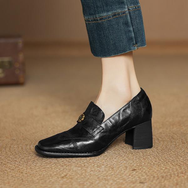 Exquisite Handcrafted Leather Women's Shoes: Luxury and Elegance Redefined(Easn20182557)