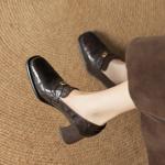 Exquisite Handcrafted Leather Women's Shoes: Luxury and Elegance Redefined(Easn20182557)